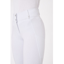 Pantalón de agarre integral para todas las estaciones Horze Mira Blanco / azul turquesa