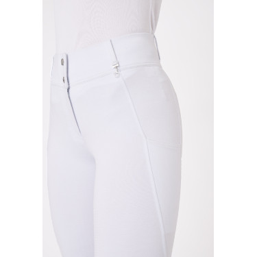Pantalón de agarre integral para todas las estaciones Horze Mira Blanco / azul turquesa