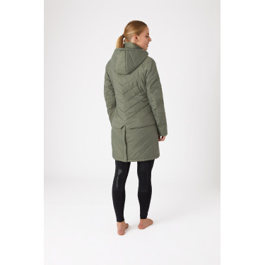 Plumífero Aurora Horze para mujer con falda desmontable Escarabajo verde Plumífero Aurora Horze para mujer con falda desmontable Escarabajo verde