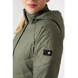 Plumífero Aurora Horze para mujer con falda desmontable Escarabajo verde Plumífero Aurora Horze para mujer con falda desmontable Escarabajo verde