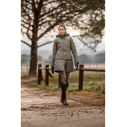 Plumífero Aurora Horze para mujer con falda desmontable Escarabajo verde Plumífero Aurora Horze para mujer con falda desmontable Escarabajo verde