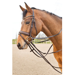 Riendas de cuero típo alemanas Horze Sparta Castaño Marrón Riendas de cuero típo alemanas Horze Sparta Castaño Marrón