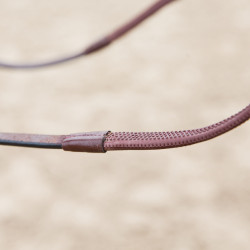 Riendas de goma Fine Horze Marrón oscuro Riendas de goma Fine Horze Marrón oscuro