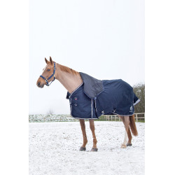 Manta exterior Georgina B Vertigocon cubrecuello amovible 250 g Azul marino Manta exterior Georgina B Vertigocon cubrecuello amovible 250 g Azul marino