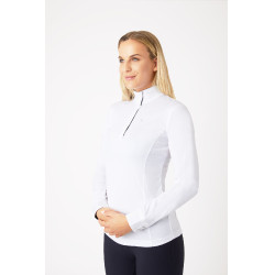 Polo Blaire Horze mujer Blanco / azul marino