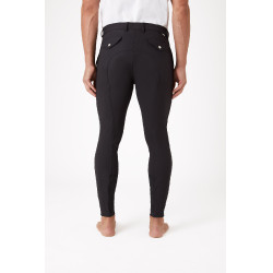 Pantalón con badanas de silícona Horze Gran Premio Hombre Negro