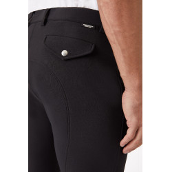 Pantalón con badanas de silícona Horze Gran Premio Hombre Negro