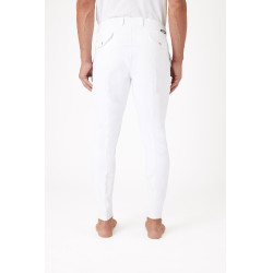 Pantalón con badanas de silícona Horze Gran Premio Hombre Blanco Pantalón con badanas de silícona Horze Gran Premio Hombre Blanco