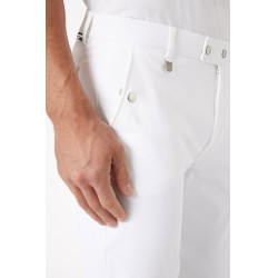 Pantalón con badanas de silícona Horze Gran Premio Hombre Blanco Pantalón con badanas de silícona Horze Gran Premio Hombre Blanco