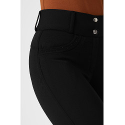Pantalón térmico mujer Horze Mia con culera de silicona Negro Pantalón térmico mujer Horze Mia con culera de silicona Negro