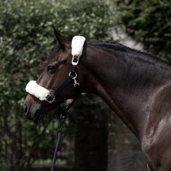 Cabezada de Cuadra con Piel de Cordero Laurier B Vertigo Azul marino oscuro