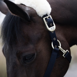 Cabezada de Cuadra con Piel de Cordero Laurier B Vertigo Azul marino oscuro