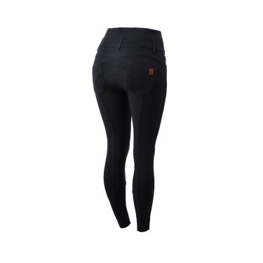 Pantalones de Montar con Cintura Alta deAsiento Completo de Silicona para Mujer Tara Horze Pantalones de Montar con Cintura Alta deAsiento Completo de Silicona para Mujer Tara Horze
