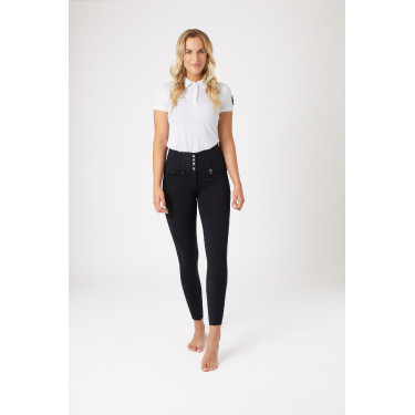 Pantalones de Montar con Cintura Alta deAsiento Completo de Silicona para Mujer Tara Horze Pantalones de Montar con Cintura Alta deAsiento Completo de Silicona para Mujer Tara Horze