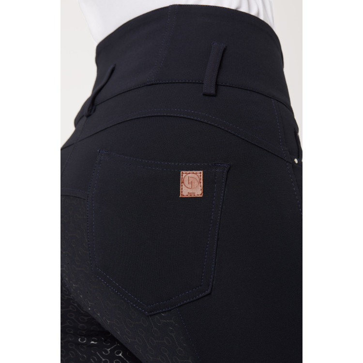 Pantalones de Montar con Cintura Alta deAsiento Completo de Silicona para Mujer Tara Horze Pantalones de Montar con Cintura Alta deAsiento Completo de Silicona para Mujer Tara Horze