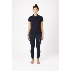 Camisa Polo de Manga Corta para Mujer Claudine B Vertigo Azul marino oscuro