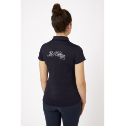 Camisa Polo de Manga Corta para Mujer Claudine B Vertigo Azul marino oscuro