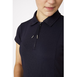 Camisa Polo de Manga Corta para Mujer Claudine B Vertigo Azul marino oscuro