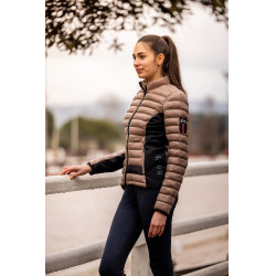 Chaqueta acolchada ultraligera B Vertigo Simone para mujer Galleta de jengibre Beige