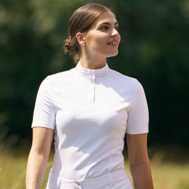 Polo de concurso Euro-Star Estrella Blanco óptico