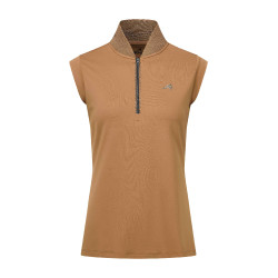 Top Euro-Star Ramona sin mangas Sepia Marr&amp;oacute;n