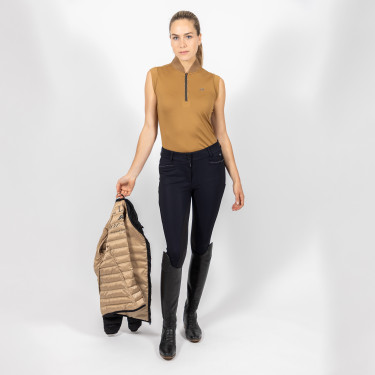 Top Euro-Star Ramona sin mangas Sepia Marr&amp;oacute;n