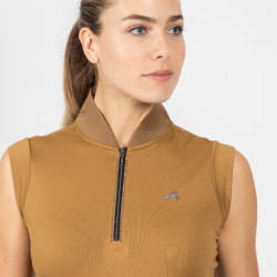 Top Euro-Star Ramona sin mangas Sepia Marr&amp;oacute;n