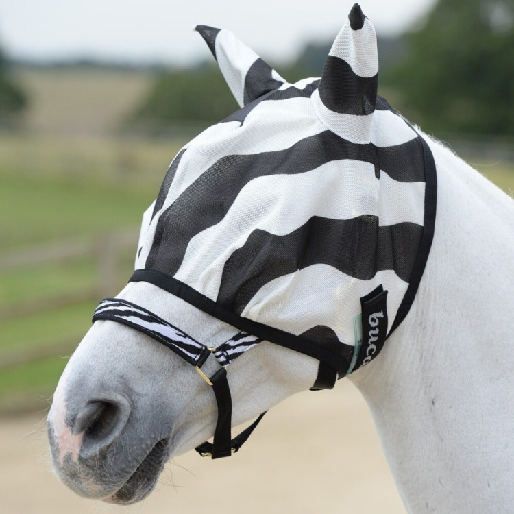 Máscara anti-moscas Bucas Buzz-Off Zebra
