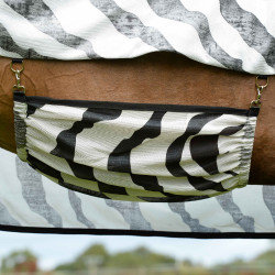 Cubre-moscas Bucas Buzz-Off Zebra con cuello completo Cubre-moscas Bucas Buzz-Off Zebra con cuello completo