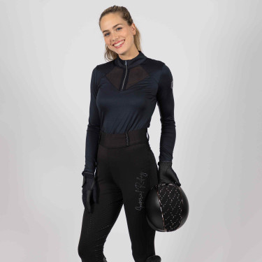 Polo en tech Imperial Riding Gaby Negro