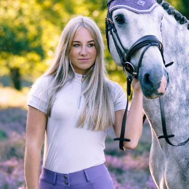 Polo de manga corta Imperial Riding Gina Cristal Blanco