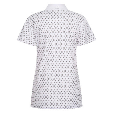 Polo en tech Imperial Riding Roxy AOP Blanco