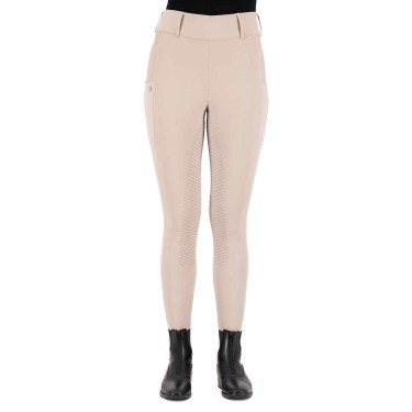Leggings de equitación HV Polo Evi FullGrip Hierba marina Beige