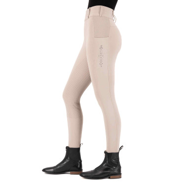 Leggings de equitación HV Polo Evi FullGrip Hierba marina Beige