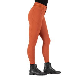 Pantalón de equitación Euro-Star Athletic Luxe FullGrip Cinabrio oscuro Naranja