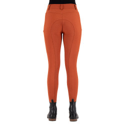 Pantalón de equitación Euro-Star Empressive FullGrip Cinabrio oscuro Naranja