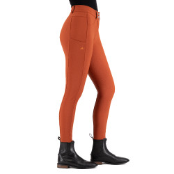 Pantalón de equitación Euro-Star Empressive FullGrip Cinabrio oscuro Naranja