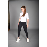 Camiseta de competición de malla flexible voladora Euro-Star Negro