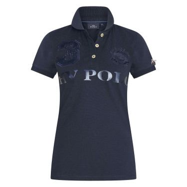 Camiseta tipo polo Favouritas EQ HV Polo Marino metalizado Azul marino