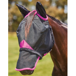 Máscara antimoscas Weatherbeeta ComFiTec Deluxe Durable Mesh con orejas y nariz Máscara antimoscas Weatherbeeta ComFiTec Deluxe Durable Mesh con orejas y nariz