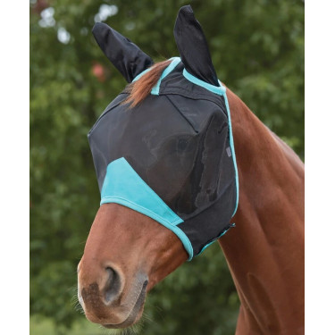 Máscara antimoscas Weatherbeeta ComFiTec Deluxe de malla fina con orejas Máscara antimoscas Weatherbeeta ComFiTec Deluxe de malla fina con orejas