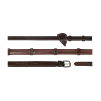 Riendas de goma 1/2 con 7 topes Working By Dy'on Castaño Marrón