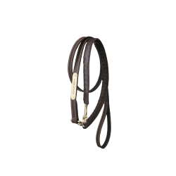 Longe y cadena de presentación de cuero Kentucky Castaño Marrón Longe y cadena de presentación de cuero Kentucky Castaño Marrón