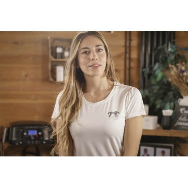 Camiseta Tecty Pénélope de manga corta Crudo Blanco
