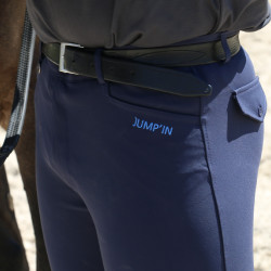 Pantalón de equitación para hombre Jump'In Super X Marino Azul marino