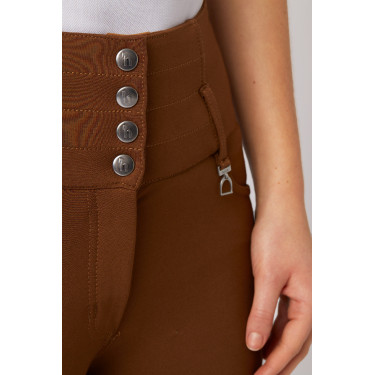 Pantalones de Montar con Cintura Alta deAsiento Completo de Silicona para Mujer Tara Horze Pantalones de Montar con Cintura Alta deAsiento Completo de Silicona para Mujer Tara Horze