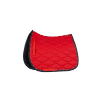 Manta de montar mixta B Vertigo Amory con monograma bordado B Vertigo Rojo rosa agracejo