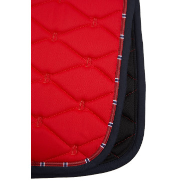 Manta de montar mixta B Vertigo Amory con monograma bordado B Vertigo Rojo rosa agracejo Manta de montar mixta B Vertigo Amory con monograma bordado B Vertigo Rojo rosa agracejo