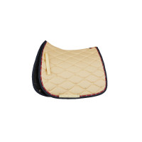 Manta de montar mixta B Vertigo Amory con monograma bordado B Vertigo Teck beige Amarillo