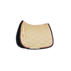 Manta de montar mixta B Vertigo Amory con monograma bordado B Vertigo Teck beige Amarillo